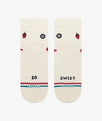 Stance So Sweet Lowrider Off White Quarter Crew Socks