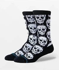 Stance Static Skull Black Crew Socks