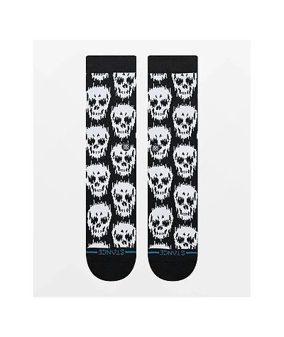 Stance Static Skull Black Crew Socks