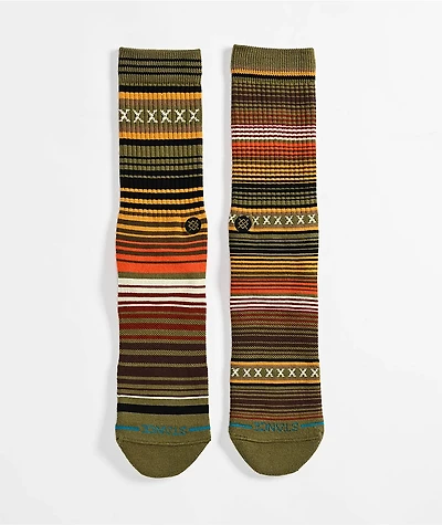 Stance Striped Curren Chive Crew Socks