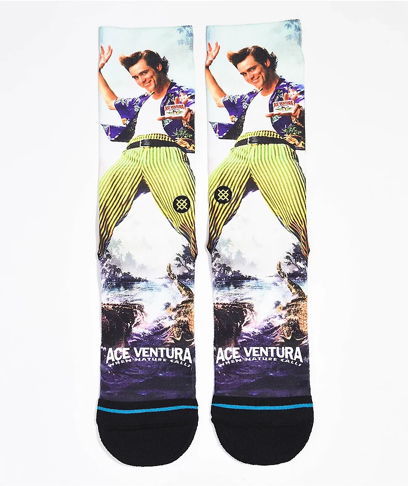 Stance x Ace Ventura Pet Detective When Nature Calls Black Crew Socks