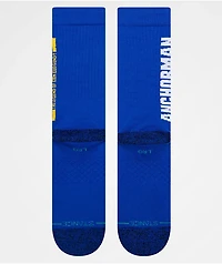 Stance x Anchorman The Legend Blue Crew Socks