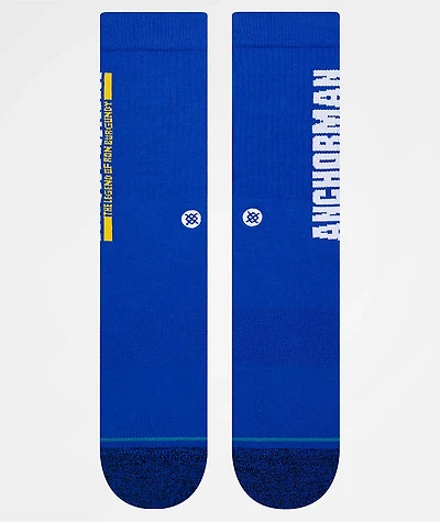 Stance x Anchorman The Legend Blue Crew Socks