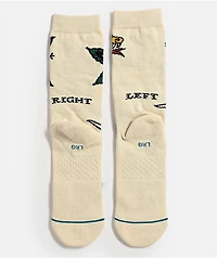 Stance x Bert Krak Flash Natural Crew Socks