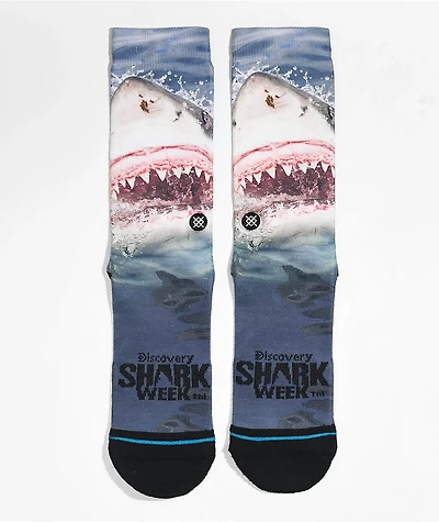Stance x Discovery Channel Shark Week Pearly Whites Crew Socks