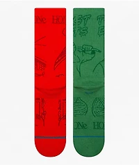 Stance x Home Alone Red & Green Crew Socks