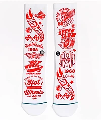 Stance x Hot Wheels White Crew Socks