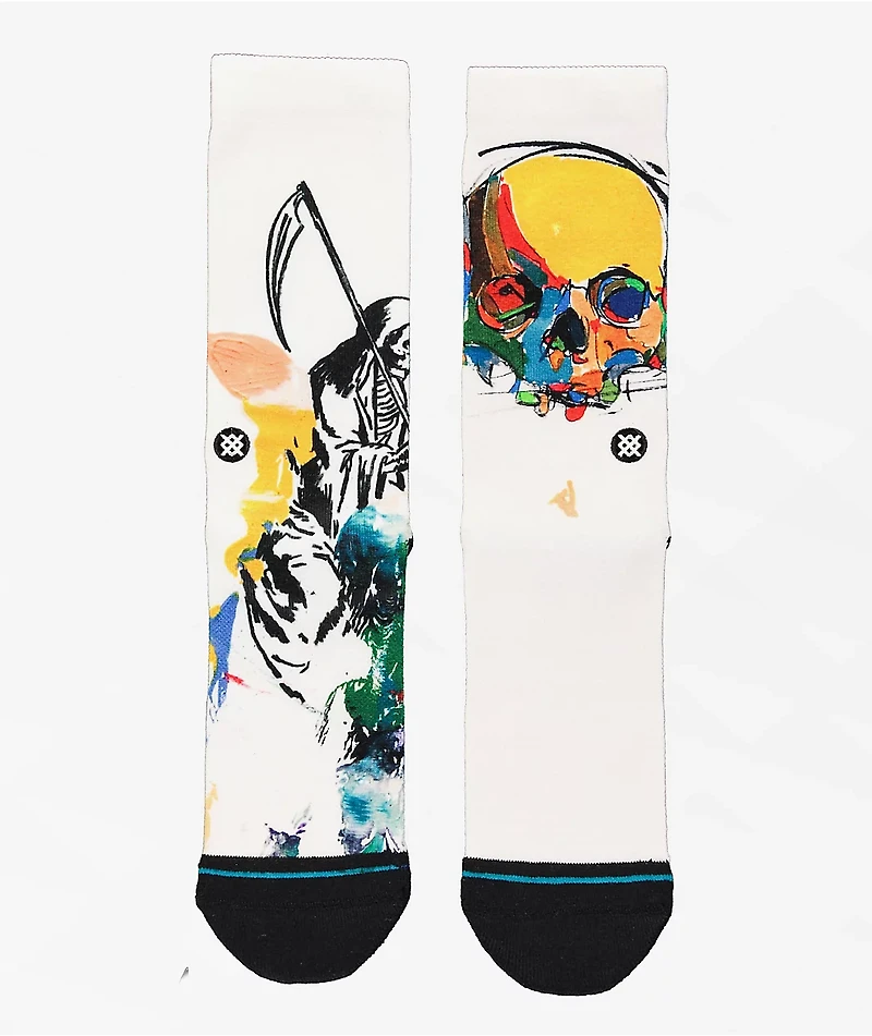 Stance x Nathan Kostechko Sickle Natural Crew Socks