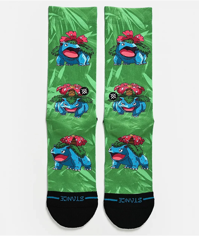 Stance x Pokémon Venusaur Green Crew Socks