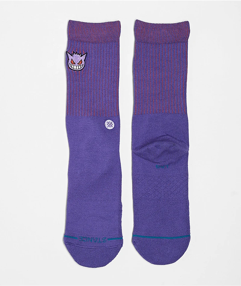 Stance x Pokemon Gengar Purple Crew Socks