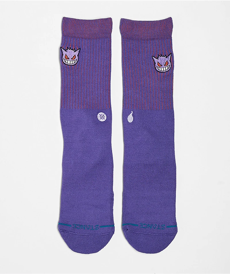 Stance x Pokemon Gengar Purple Crew Socks