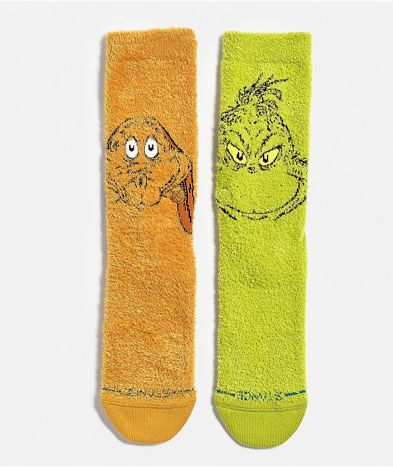 Stance x The Grinch & Max Fuzzy Crew Socks