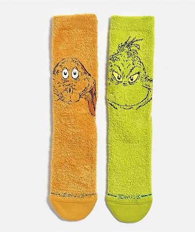 Stance x The Grinch & Max Fuzzy Crew Socks