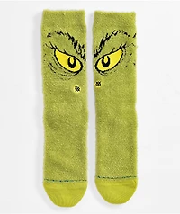 Stance x The Grinch DaGrinch Fuzzy Green Crew Socks