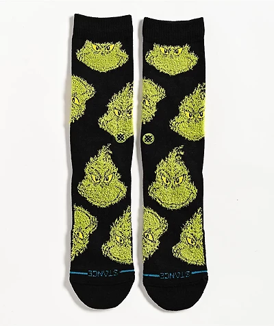 Stance x The Grinch Mean One Black Crew Socks