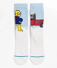 Stance x The Simpsons Mr. Plow Teal Crew Socks