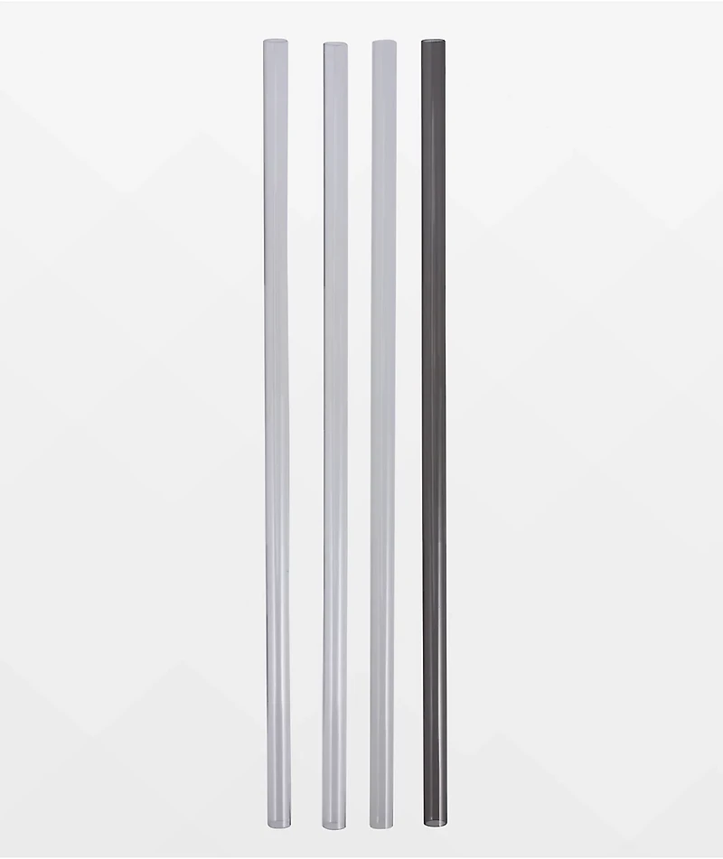 Stanley Adventure Quencher Black & White 4 Pack 30oz Tumbler Straws