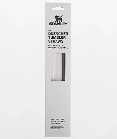 Stanley Adventure Quencher Black & White 4 Pack 30oz Tumbler Straws