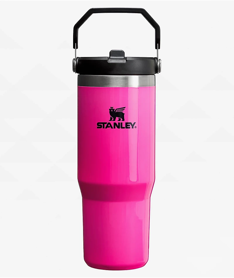 Stanley The Neon IceFlow Flip Straw Electric Pink Tumbler 30 oz