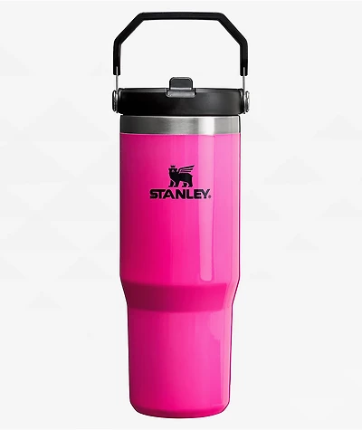 Stanley The Neon IceFlow Flip Straw Electric Pink Tumbler 30 oz