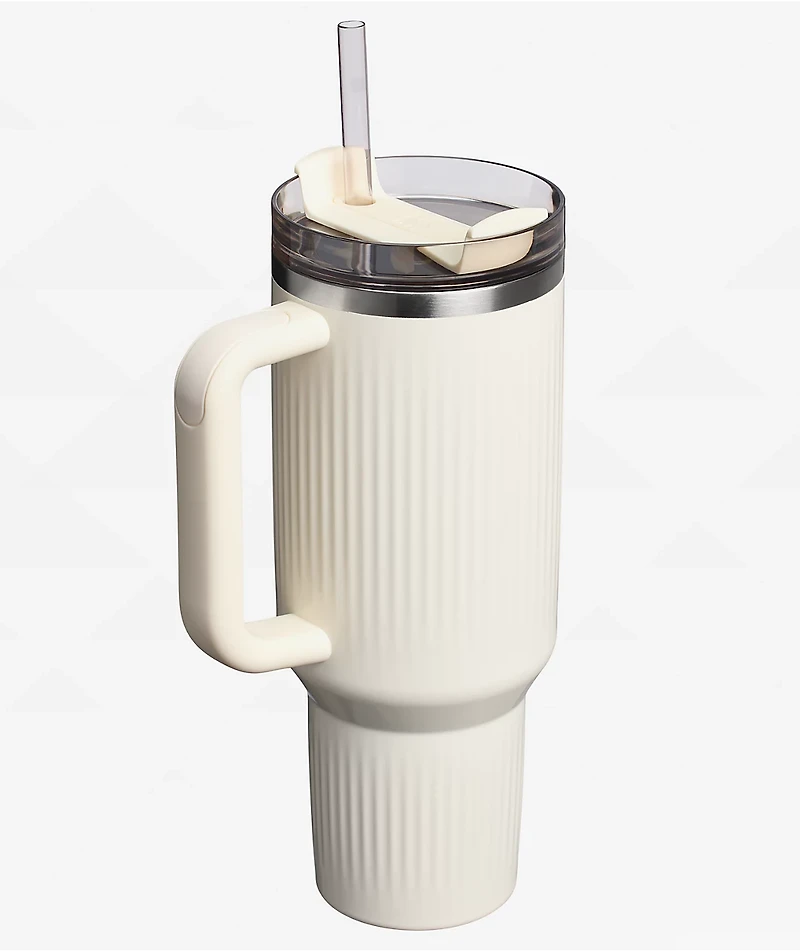 Stanley The Quencher® H2.0 Cream Gloss Fluted Tumbler 40 oz