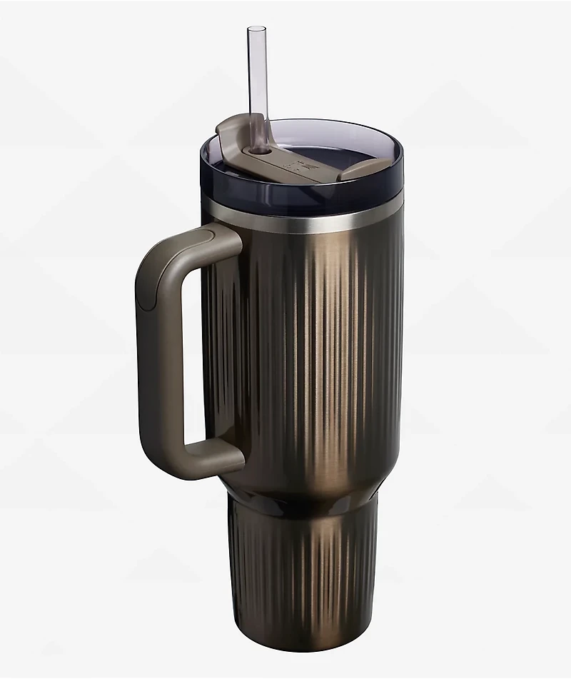 Stanley The Quencher H2.0 Gunmetal Shine Fluted Tumbler 40 oz