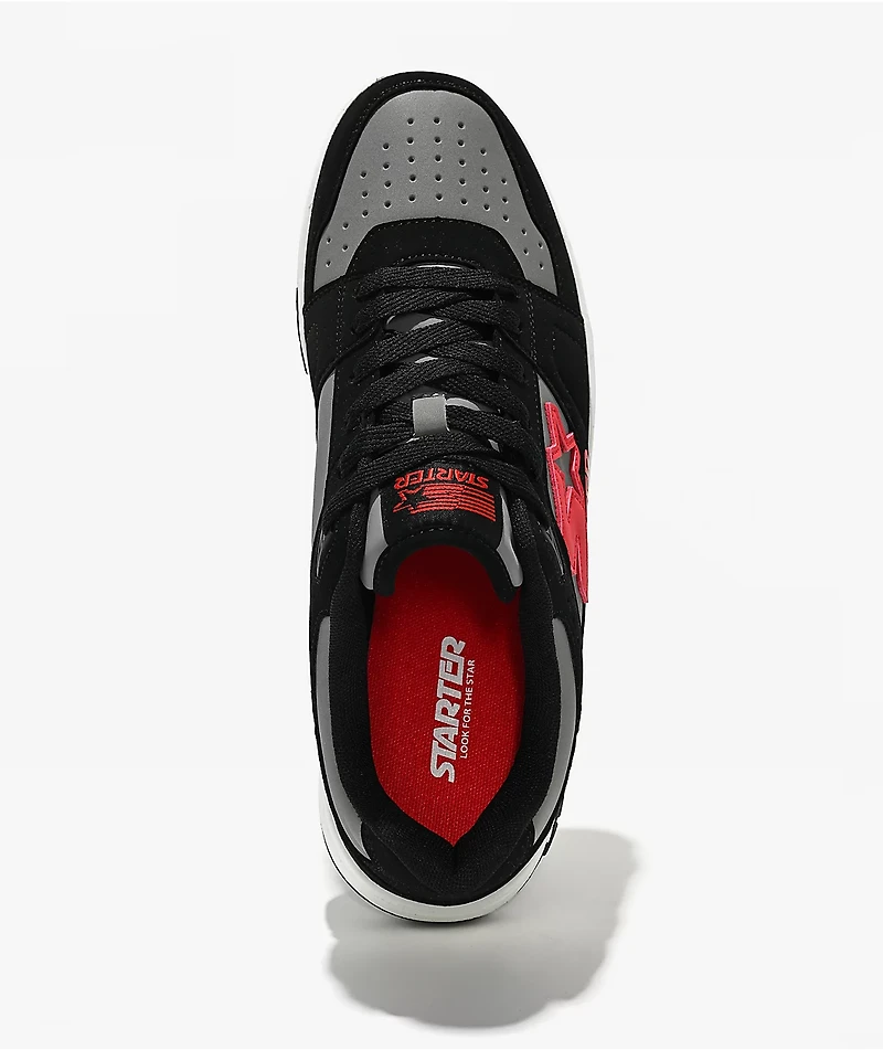 Starter Fast Break Black, Grey & Red Shoes