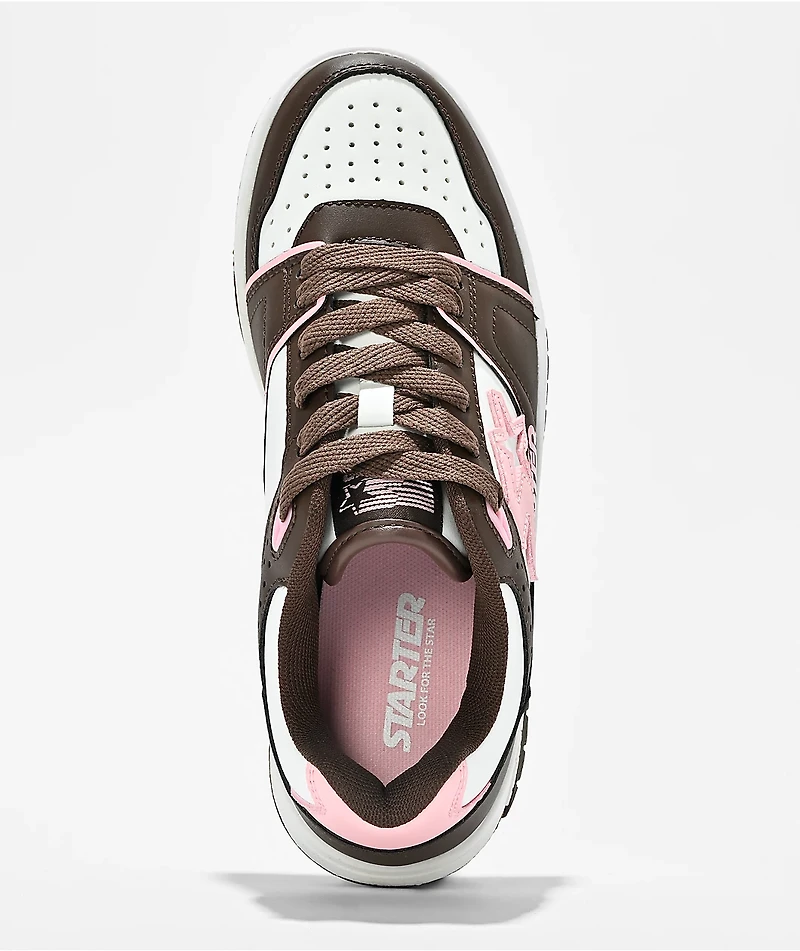 Starter Fast Break White, Brown & Rose Shoes