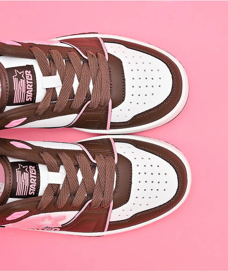 Starter Fast Break White, Brown & Rose Shoes