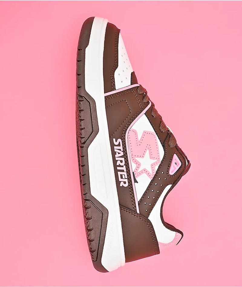 Starter Fast Break White, Brown & Rose Shoes