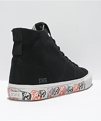 State Bushwick Black & White Elephant Skate Shoes