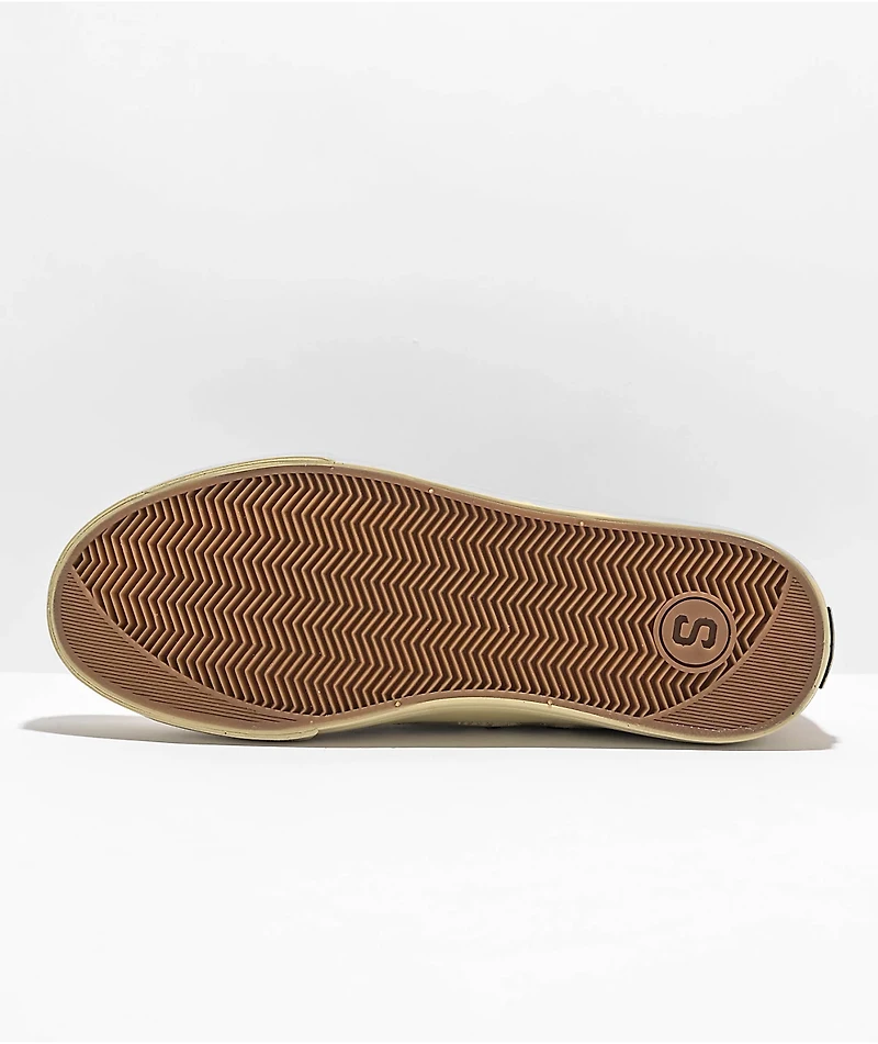 State Bushwick Sand Leaf Camo Canvas Skate Shoes