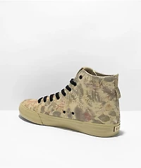 State Bushwick Sand Leaf Camo Canvas Skate Shoes