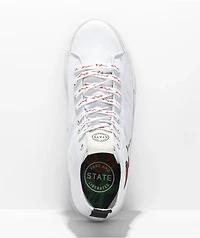 State Bushwick White & Rose Skate Shoes