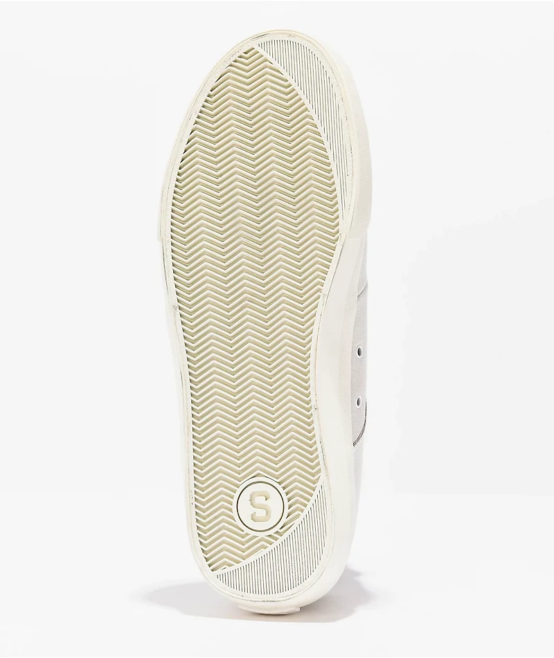 State Leland White & Antique Suede Skate Shoes