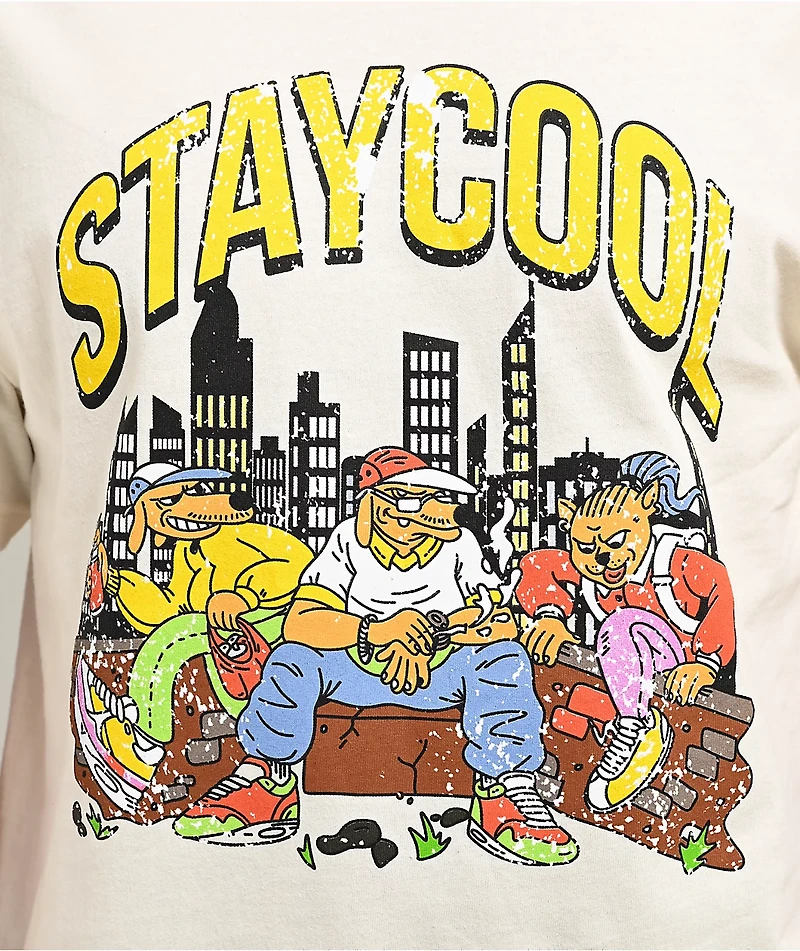 Staycoolnyc Big Dog Cream T-Shirt