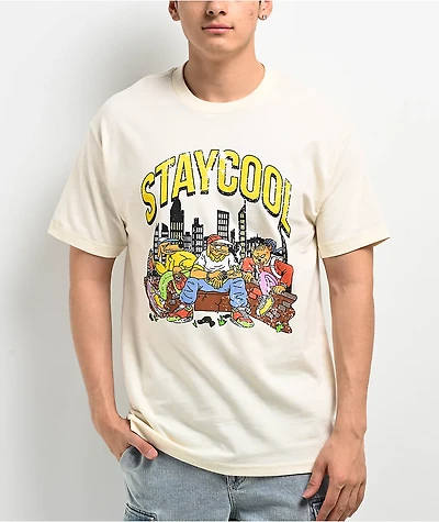 Staycoolnyc Big Dog Cream T-Shirt