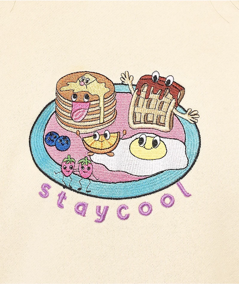 Staycoolnyc Breakfast Natural Hoodie