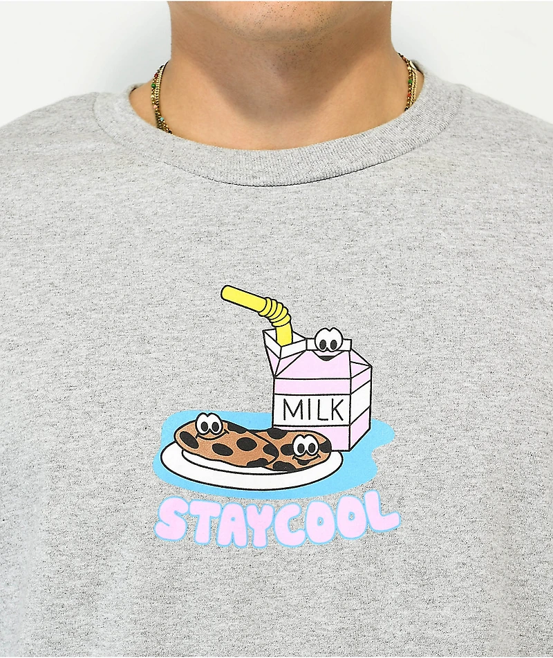 Staycoolnyc Cookies Grey Long Sleeve T-Shirt