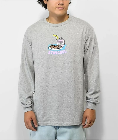 Staycoolnyc Cookies Grey Long Sleeve T-Shirt