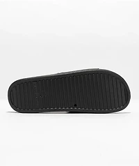 Staycoolnyc Puff Paint Black Slide Sandals