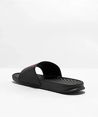 Staycoolnyc Puff Paint Black Slide Sandals