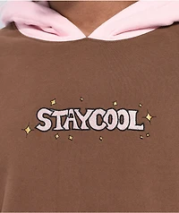 Staycoolnyc Sparkle Brown Hoodie