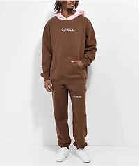 Staycoolnyc Sparkle Brown Sweatpants