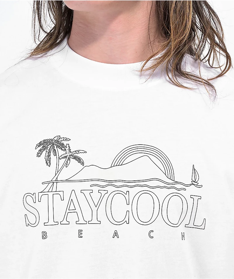 Staycoolnyc UV Beach White T-Shirt