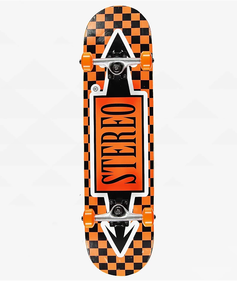 Stereo Checkered Arrows 8.0" Skateboard Complete
