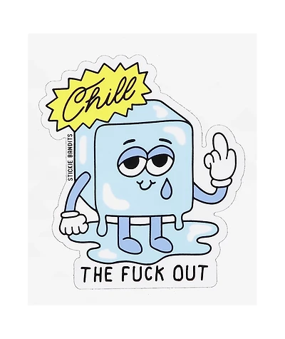 Stickie Bandits Chill Cube Sticker