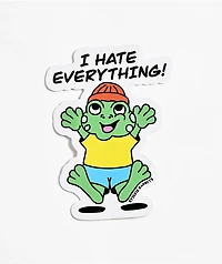 Stickie Bandits Hate Frog Sticker