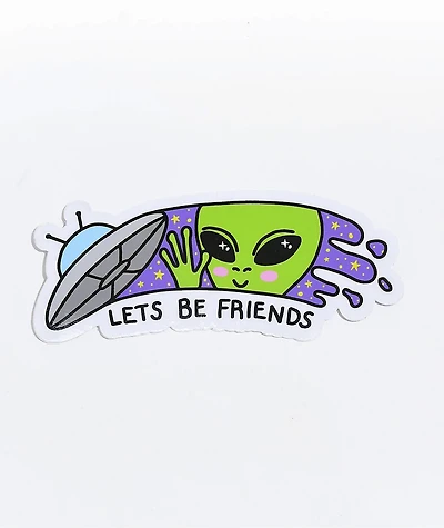 Stickie Bandits Let's Be Friends Sticker