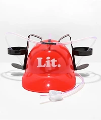 Stickie Bandits Lit Red Drink Helmet
